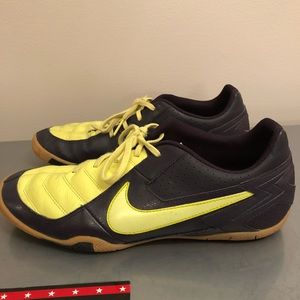 Nike T-3 turf soccer shoes.
